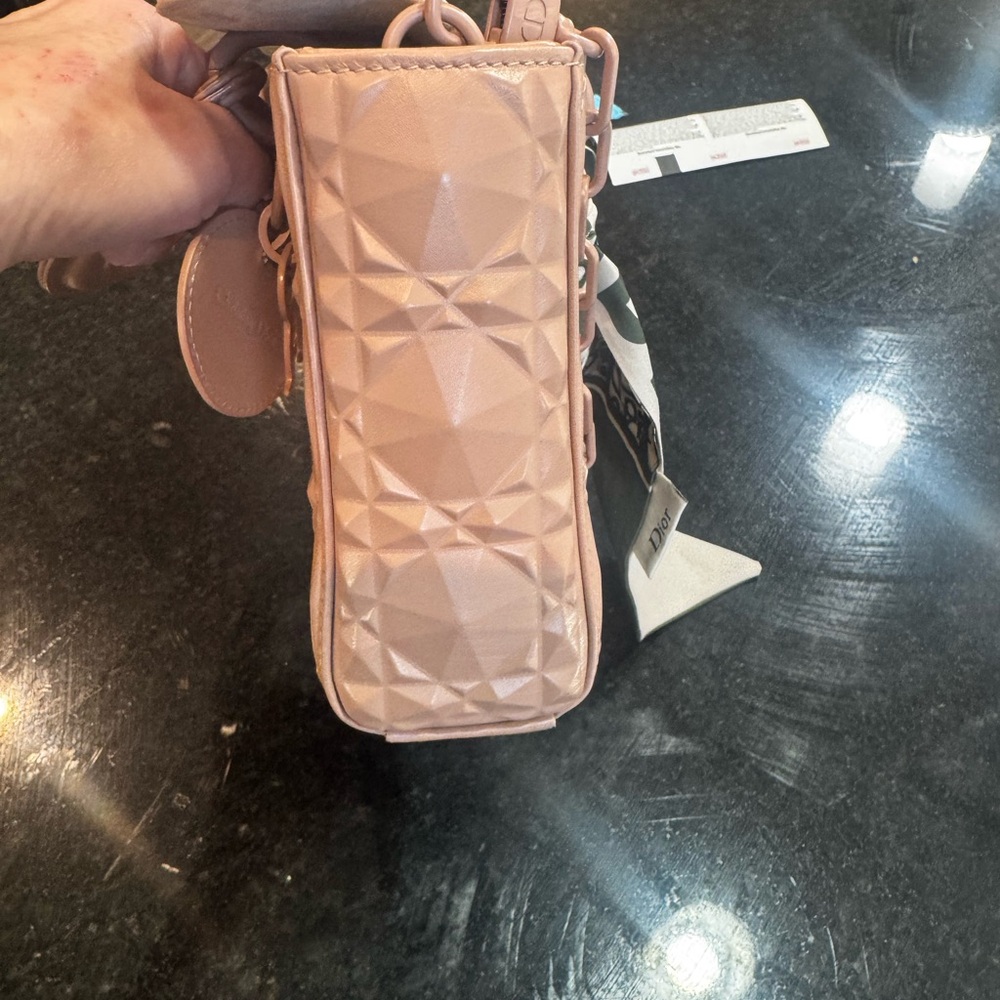 Dior Tan Geometric Pattern Women's Bag - Picture 7 of 15